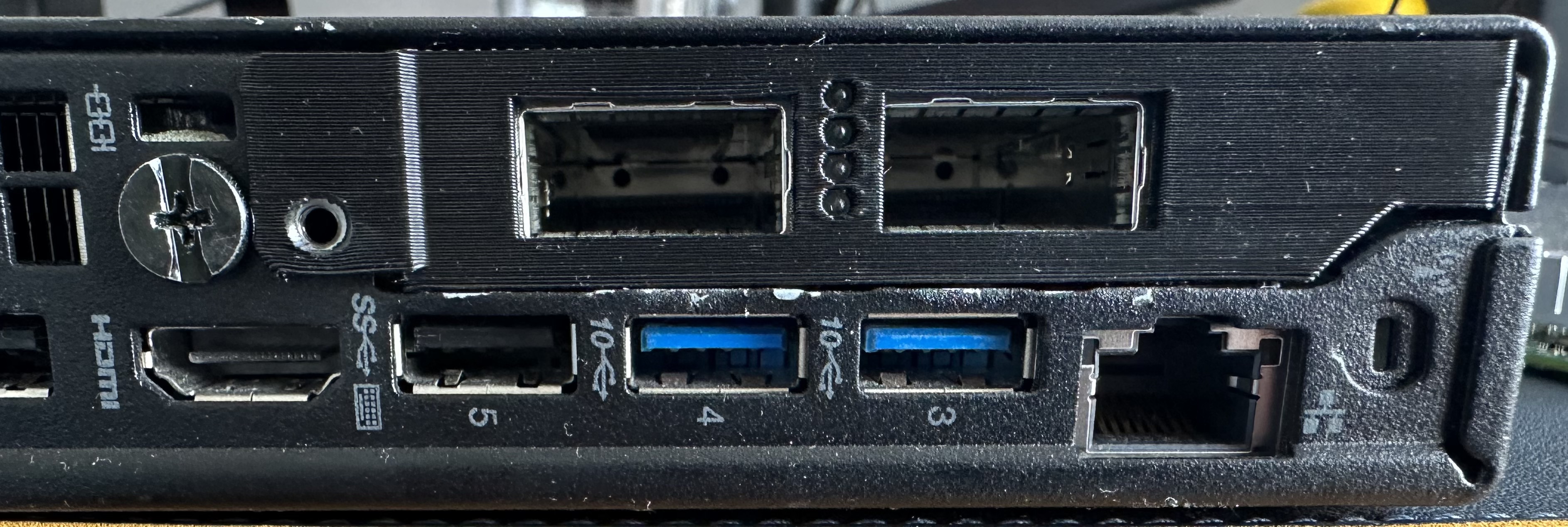 Thinkcentre Tiny Rear Panel for Mellanox Connectx-3 Dual Infiniband