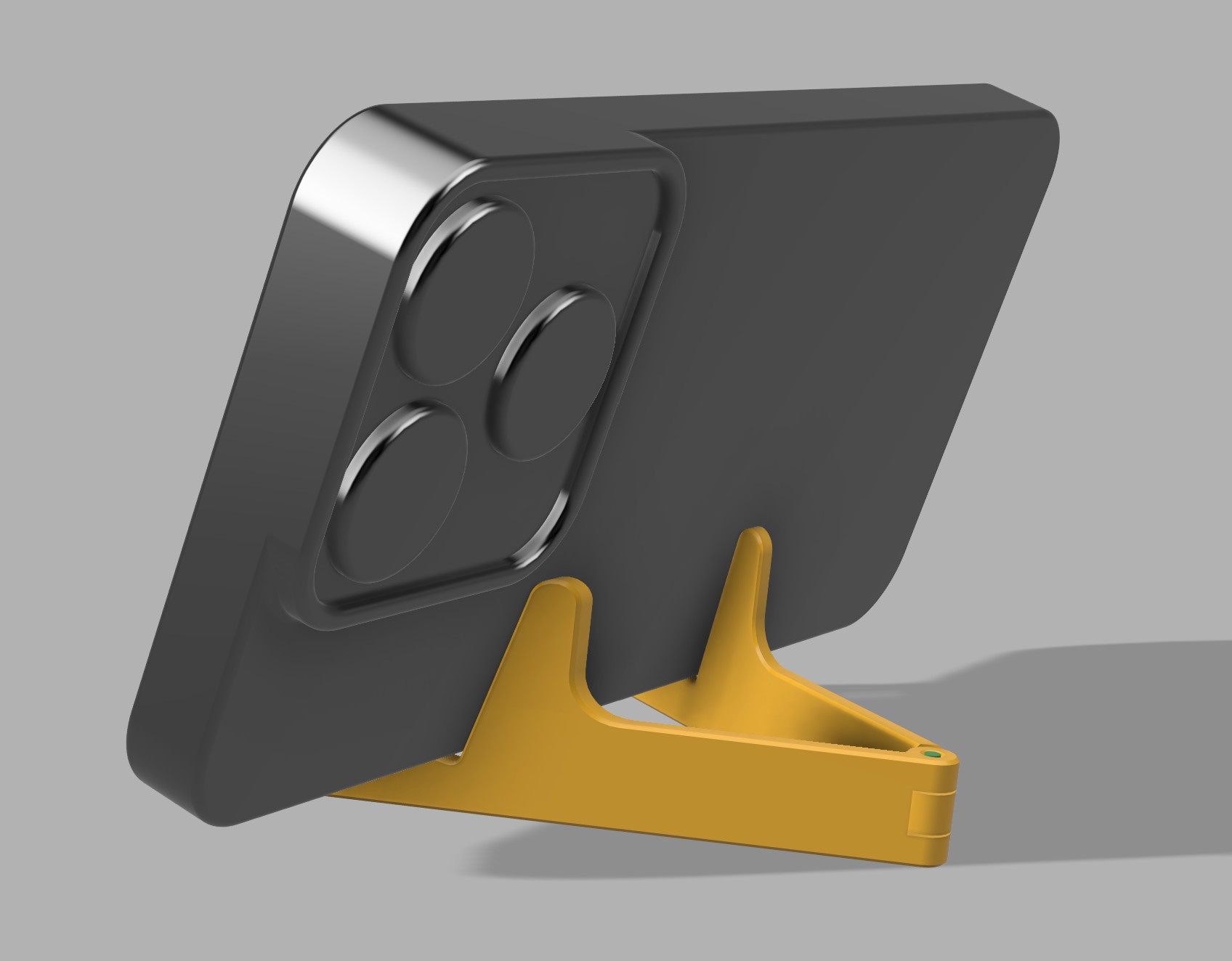 Compact (foldable) phone stand.