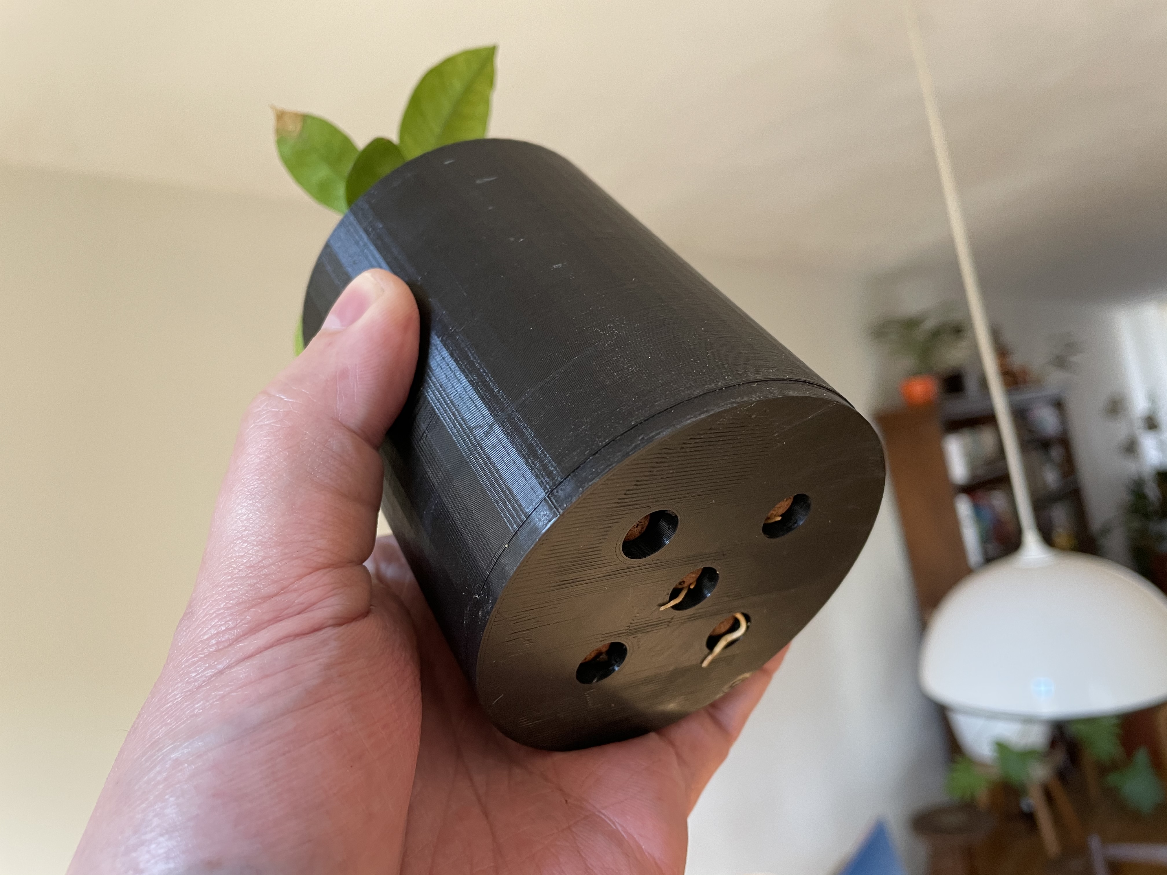 Scalable plant pot with holes