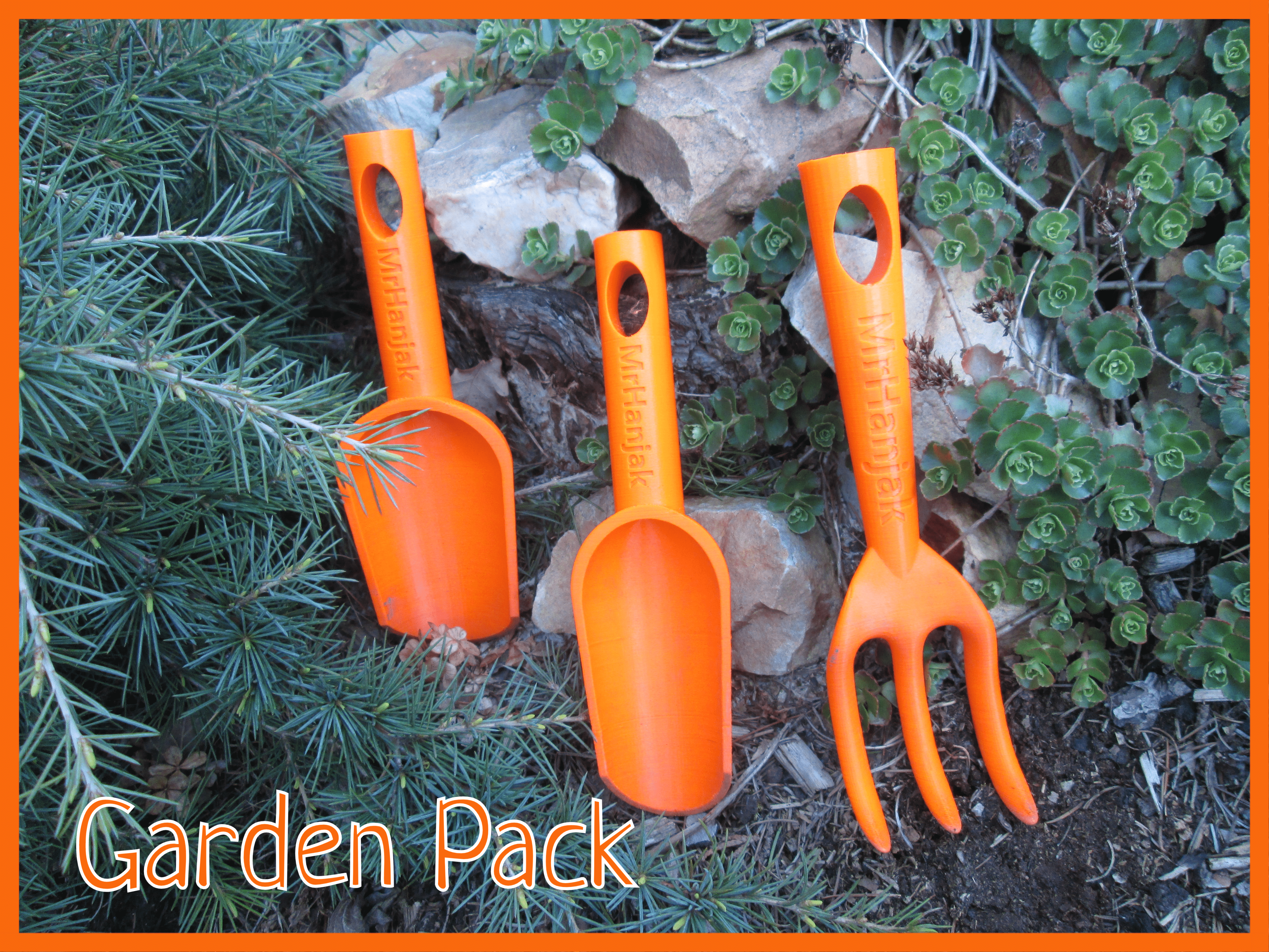 Gardening tools 2021 3D model thumbnail