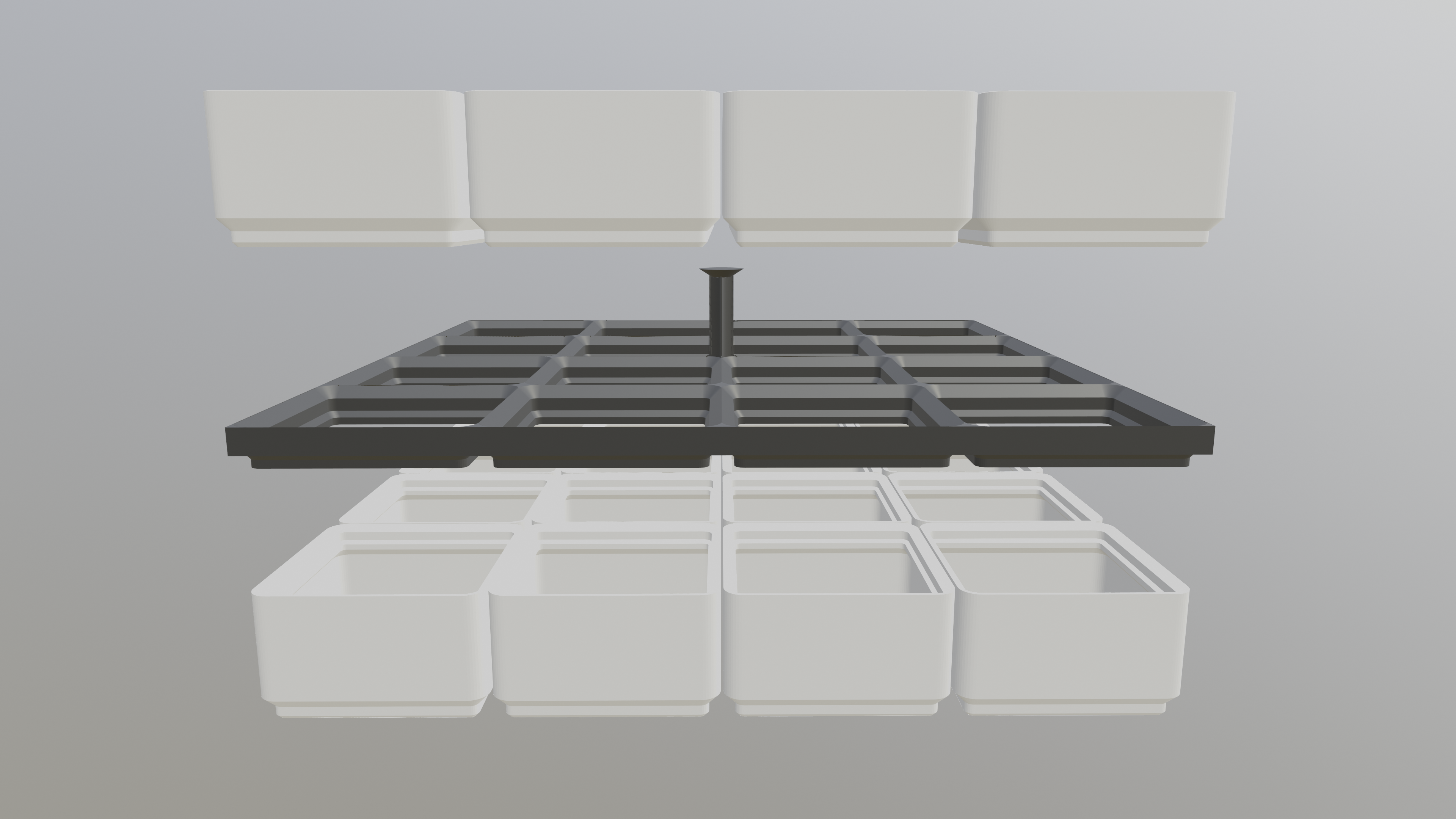 Gridfinity Stackable Baseplate with Handle (4x4) — thumbnail 4