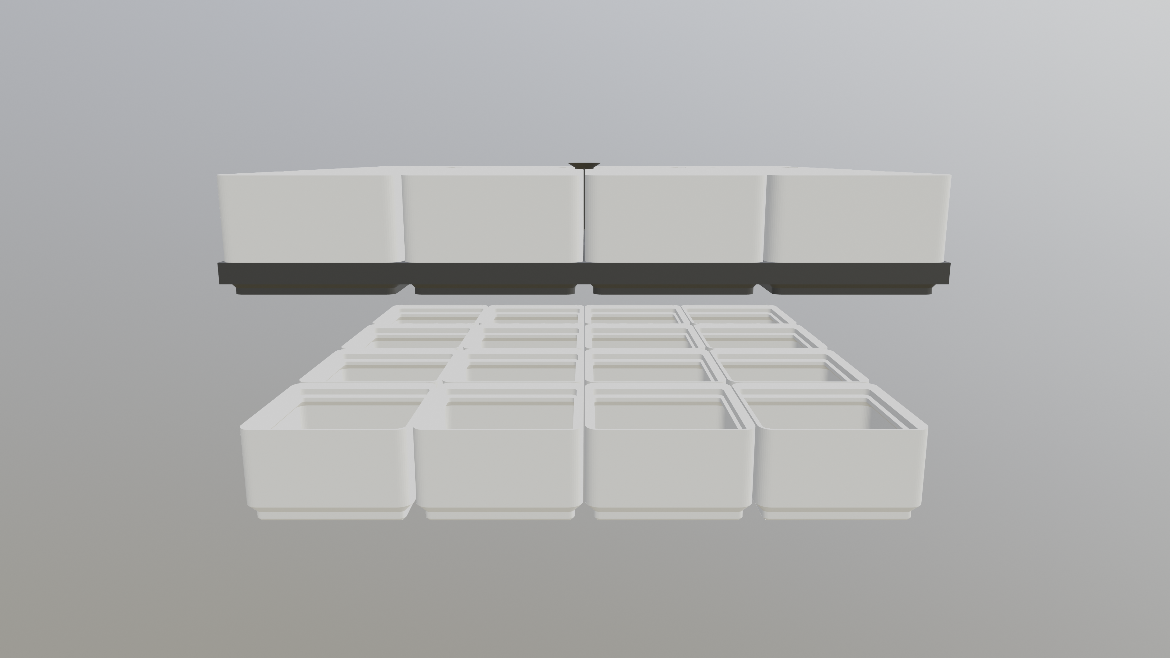Gridfinity Stackable Baseplate with Handle (4x4) — thumbnail 5