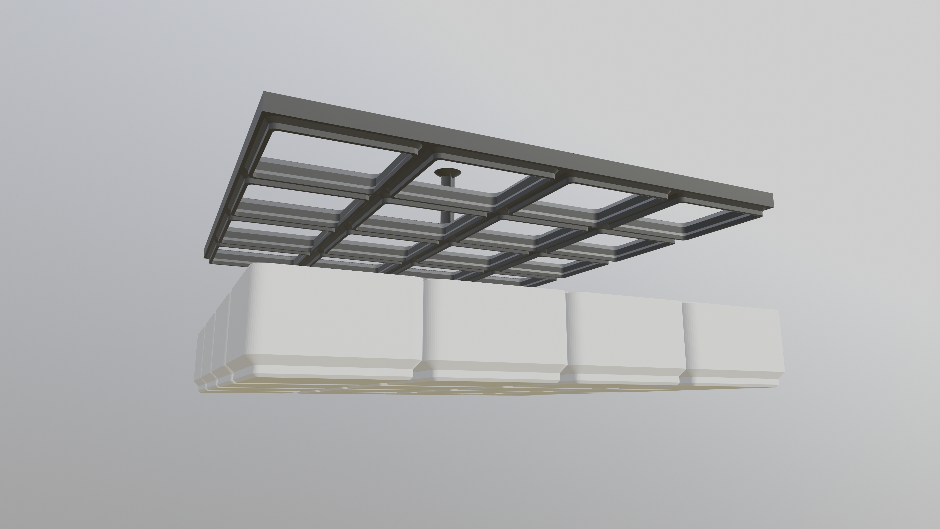 Gridfinity Stackable Baseplate with Handle (4x4) — thumbnail 3