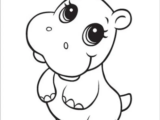 Cookie cuter baby hippo