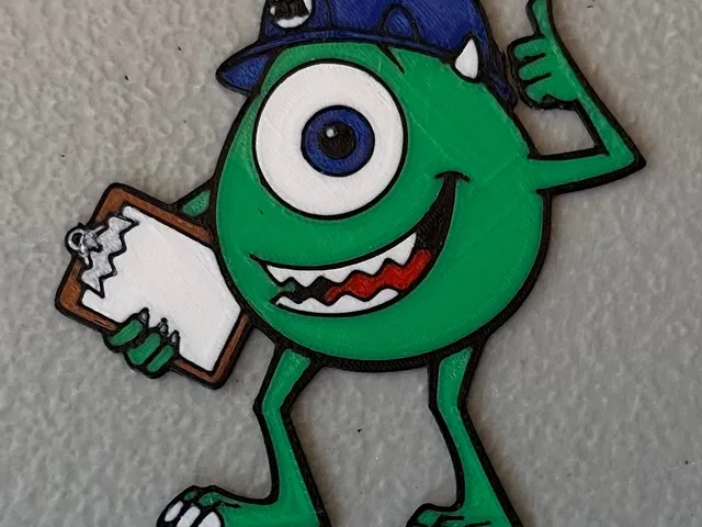 Multicolor Mike Wazowski Magnet