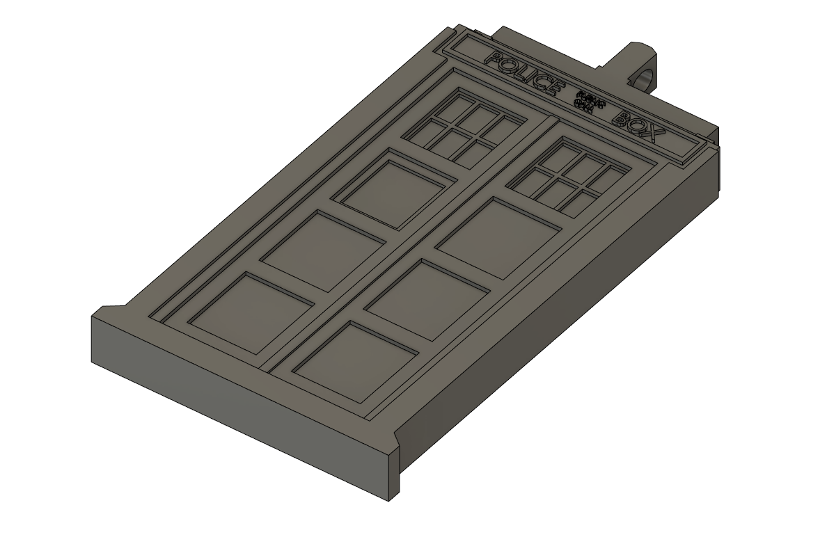 Tardis Keychain