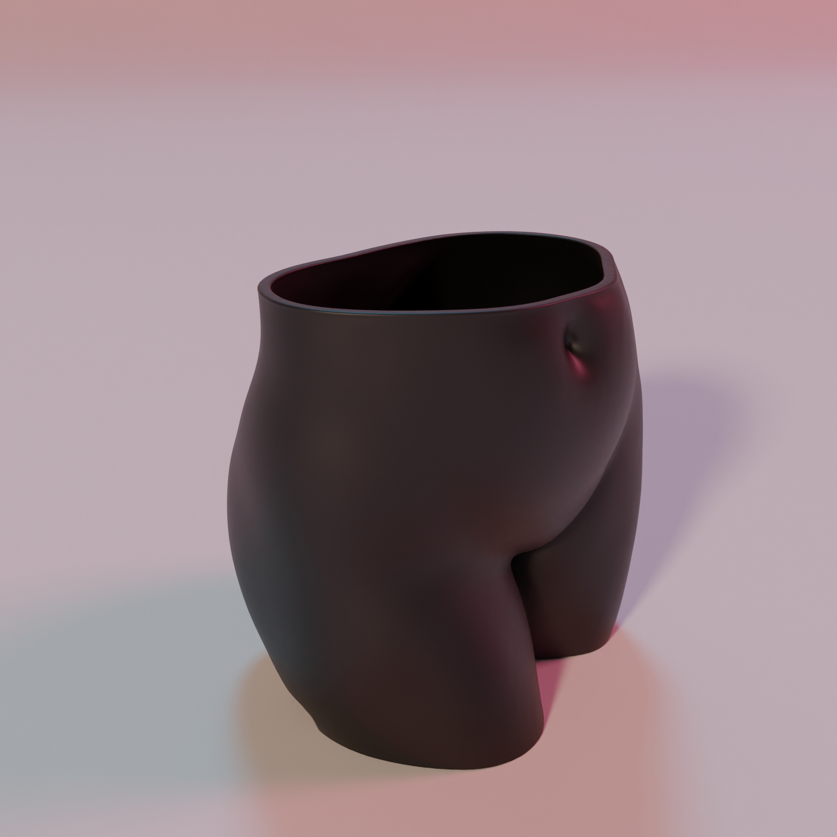 Free woman butt planter 3d print file stl planter model female by
