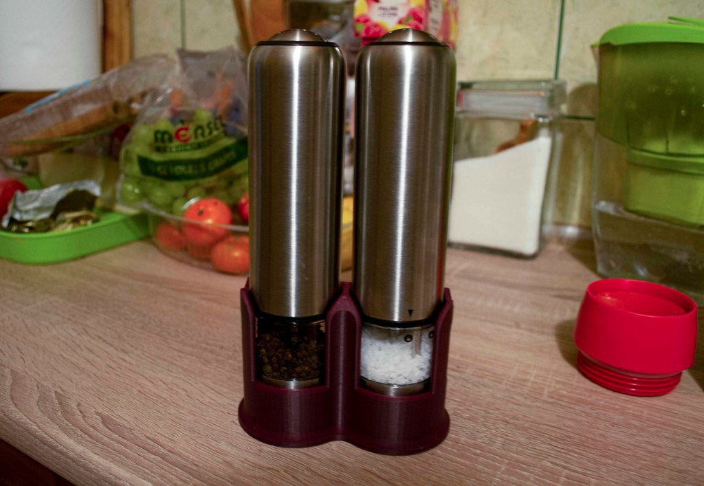 Electric Salt and Pepper grinder stand