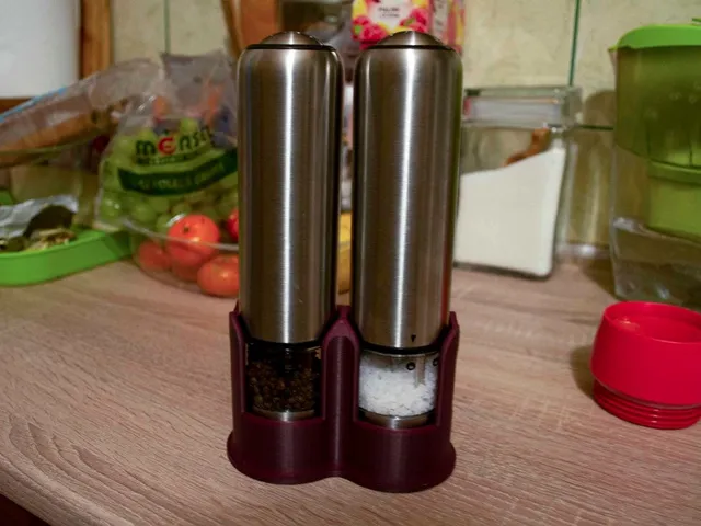 Electric Salt and Pepper grinder stand