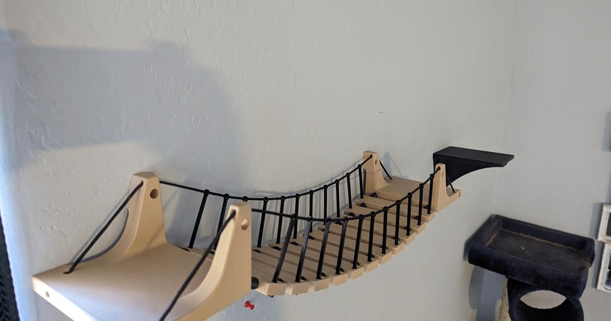 Wall mount bridge and step for cats par hi_im_sean Téléchargez