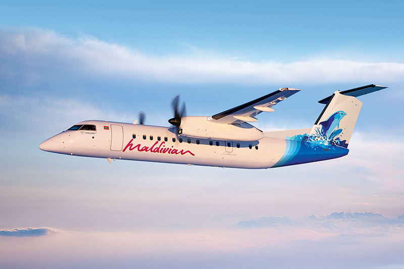 Maldivian dash 8 flight