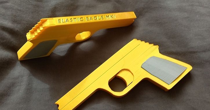 Rubber Band Gun MKII No Assembly Required Von EJTH Kostenloses STL 