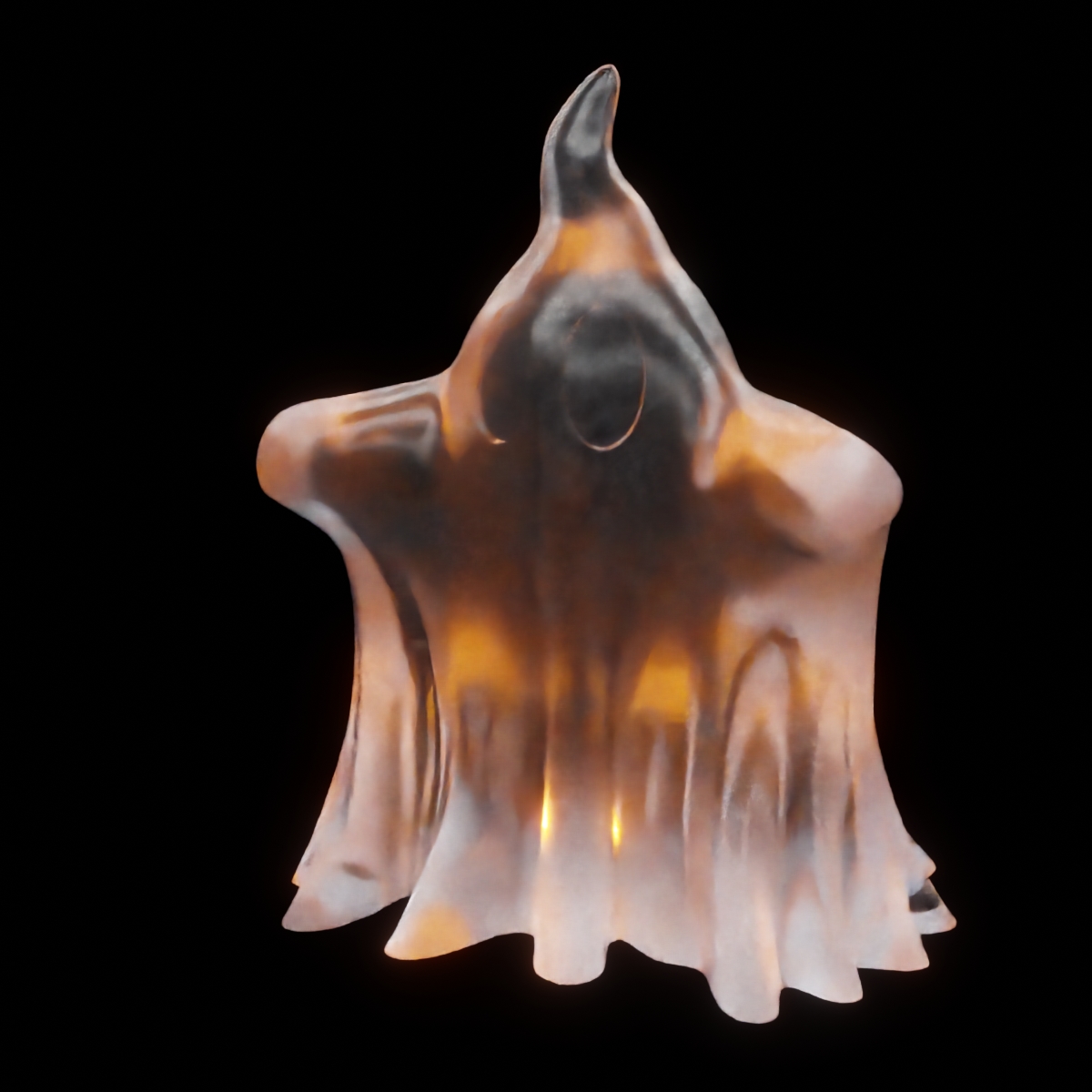 Ghost Booh Vase Mode for Halloween decoration - single color update