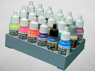 Dropper Bottle Paint Rack by Kirikugo, Download free STL model