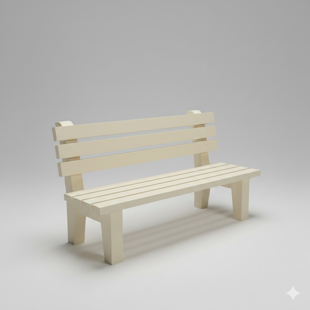 Low Poly Park Bench