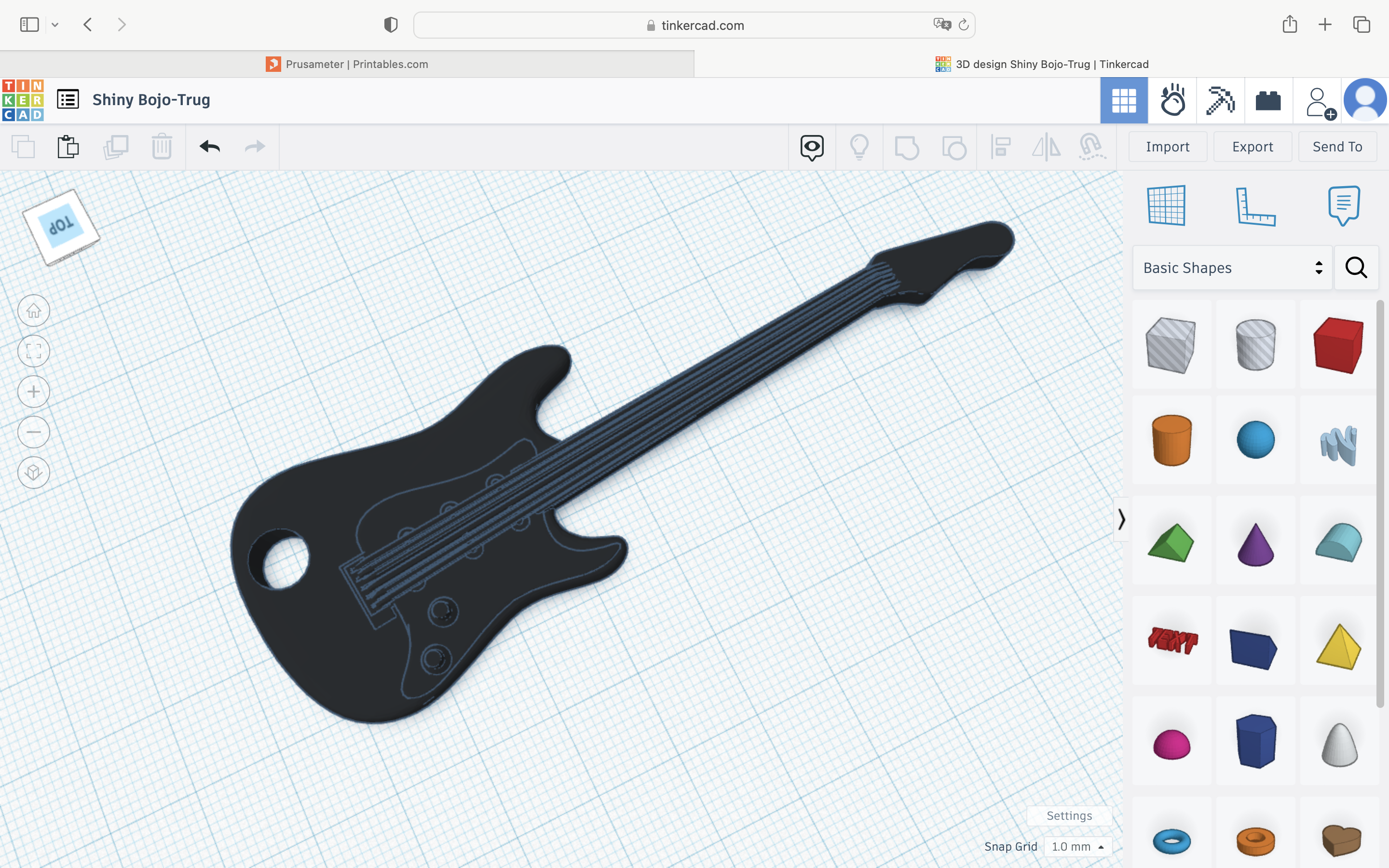 Guitar Keychain