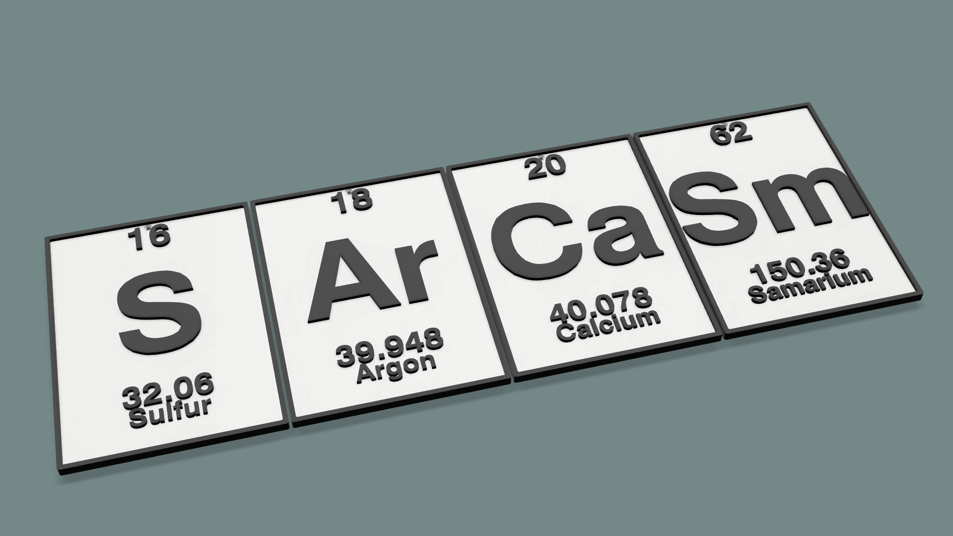 SArCaSm | Elements of the Periodic Table by Josh Carroll | Download ...