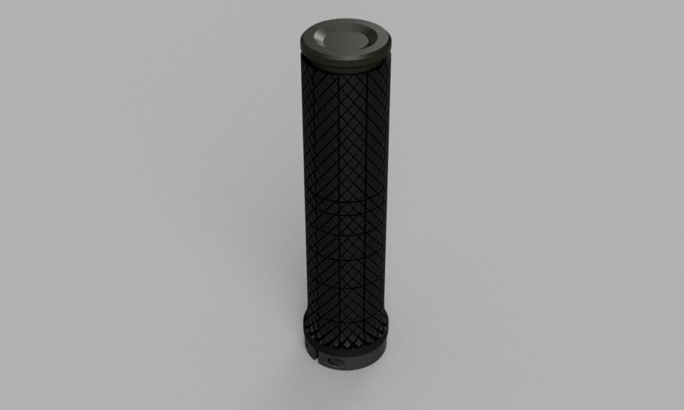 Composite bike grip Cannondale D2 single lockon by Melantech