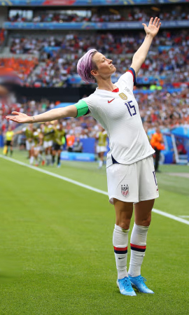 Megan Rapinoe Victory Pose Sculpture