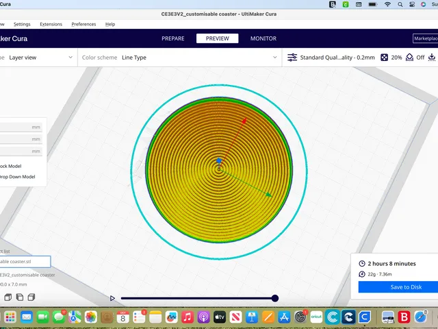 Customisable infill Coaster