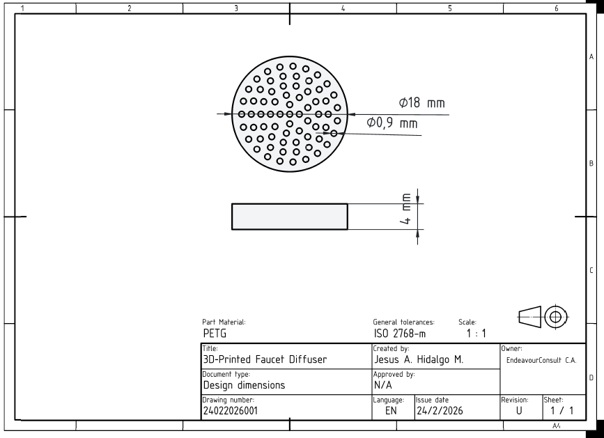 3D‑Printed Faucet Diffuser — miniatura 5