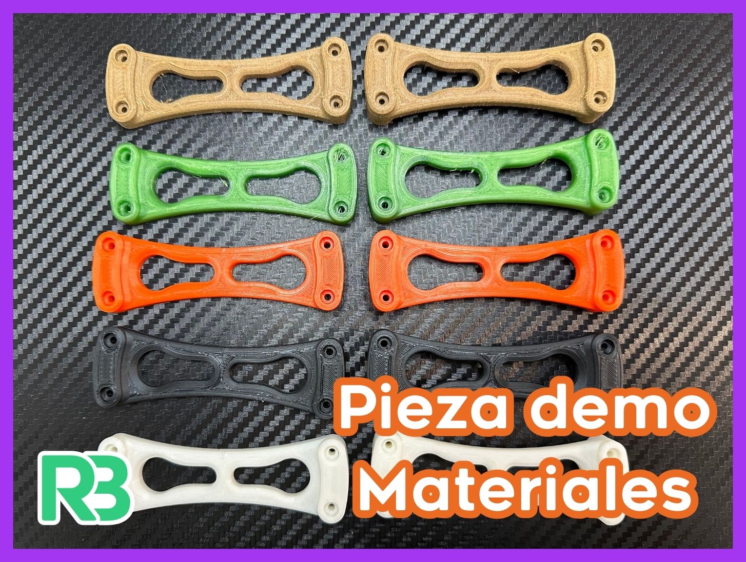 Pieza demo para muestrario de materiales