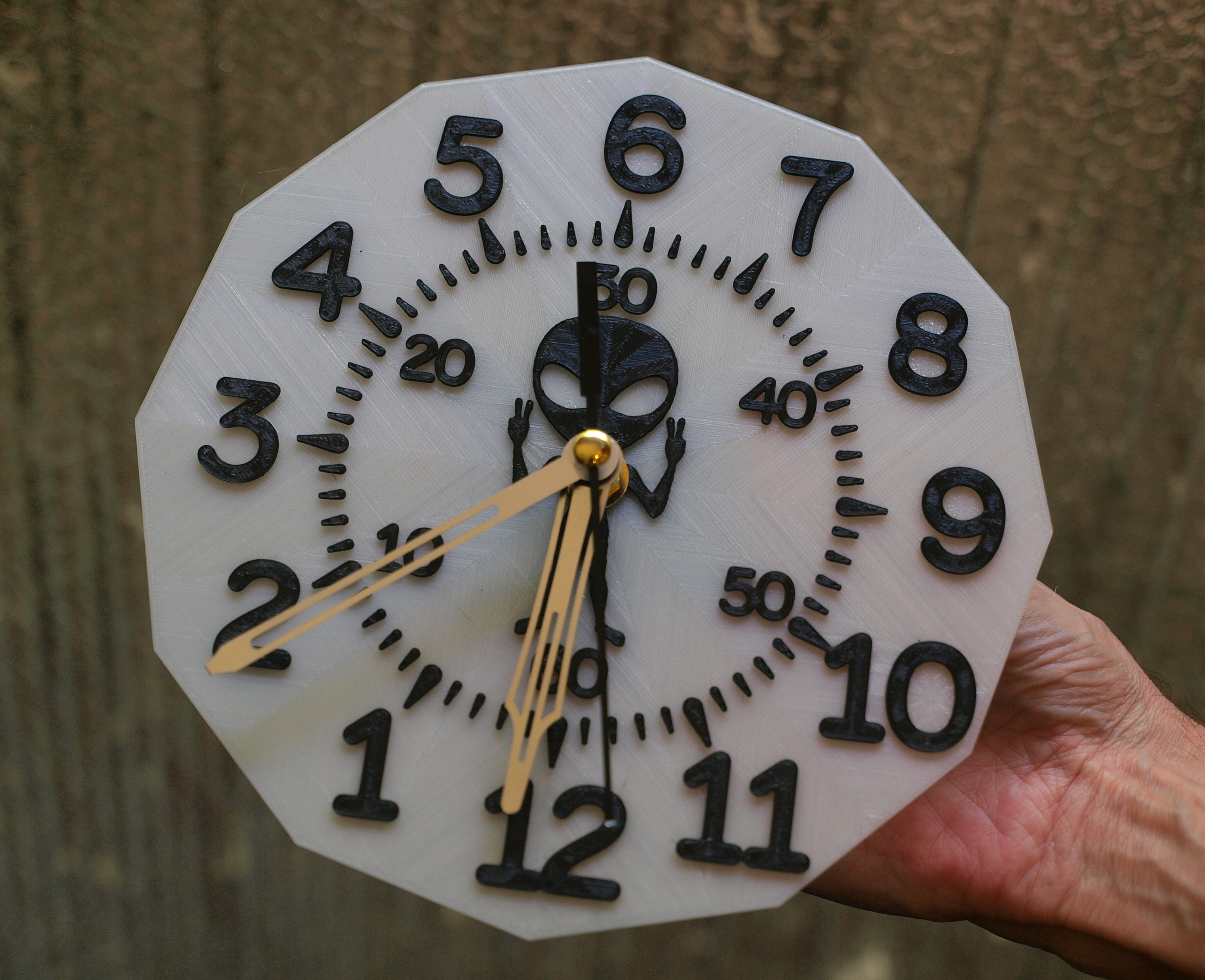 Alien clock face