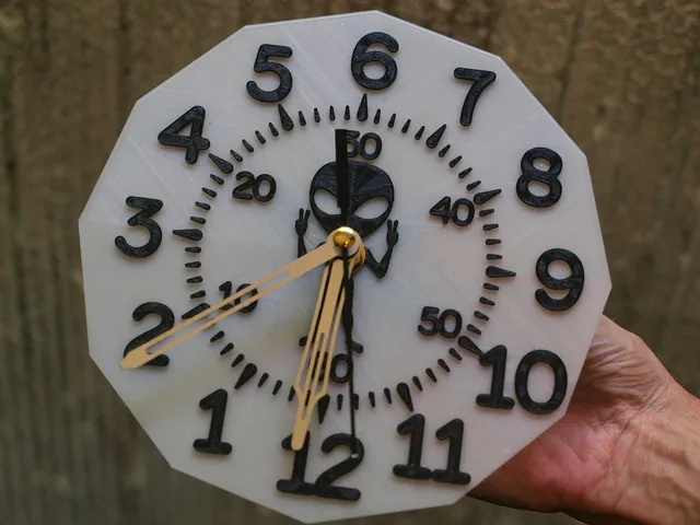 Alien clock face
