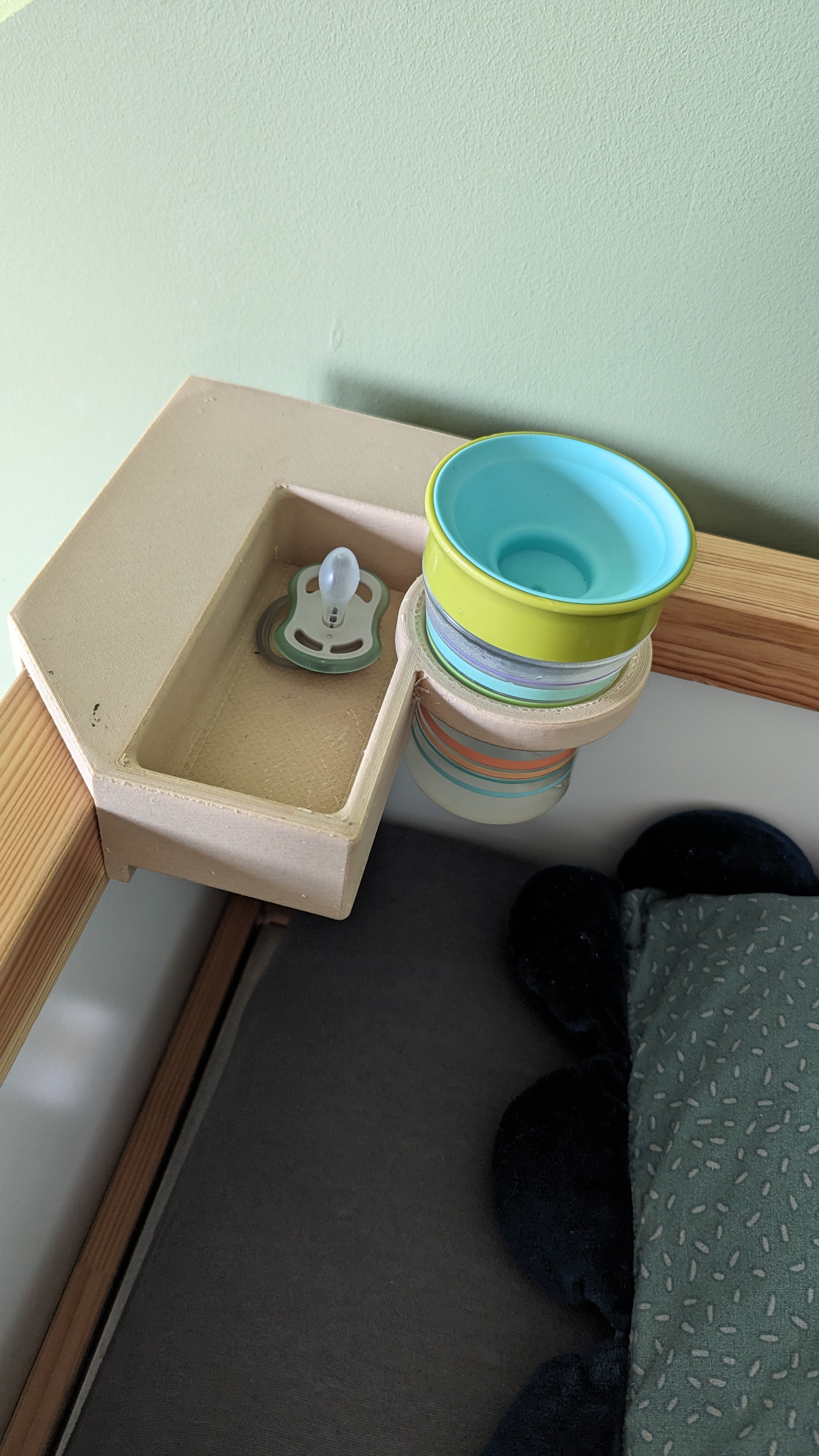 Shelf for IKEA KURA with cup holder