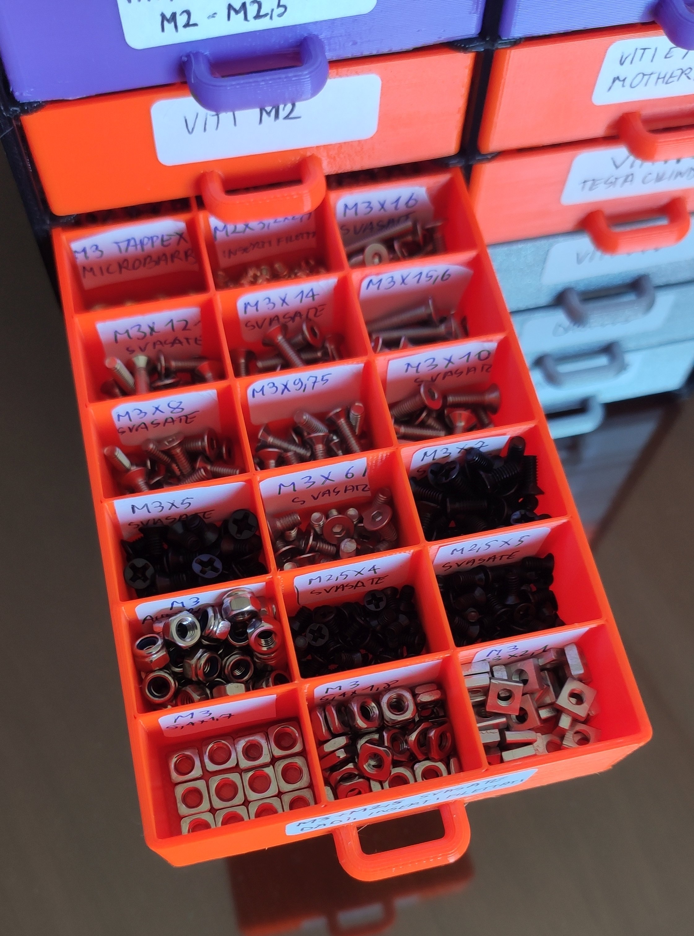 Box/shelf with drawers for nuts and bolts by Emanuele I Download free