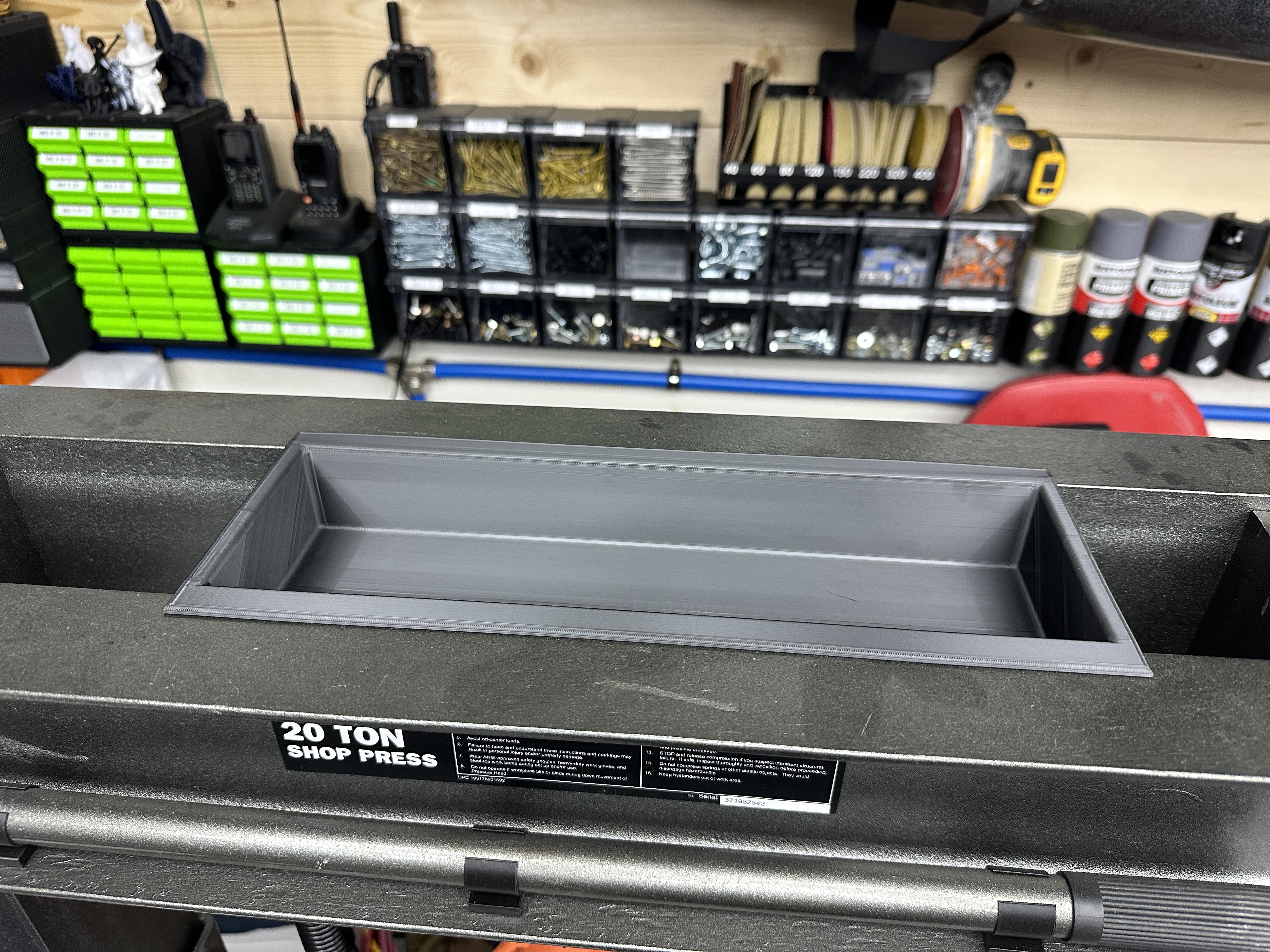 Harbor Freight 20-Ton Shop Press Tray