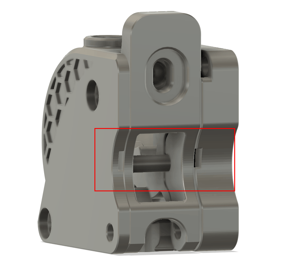 HGX Lite Extruder Shell with 16mm Shaft 3D model thumbnail