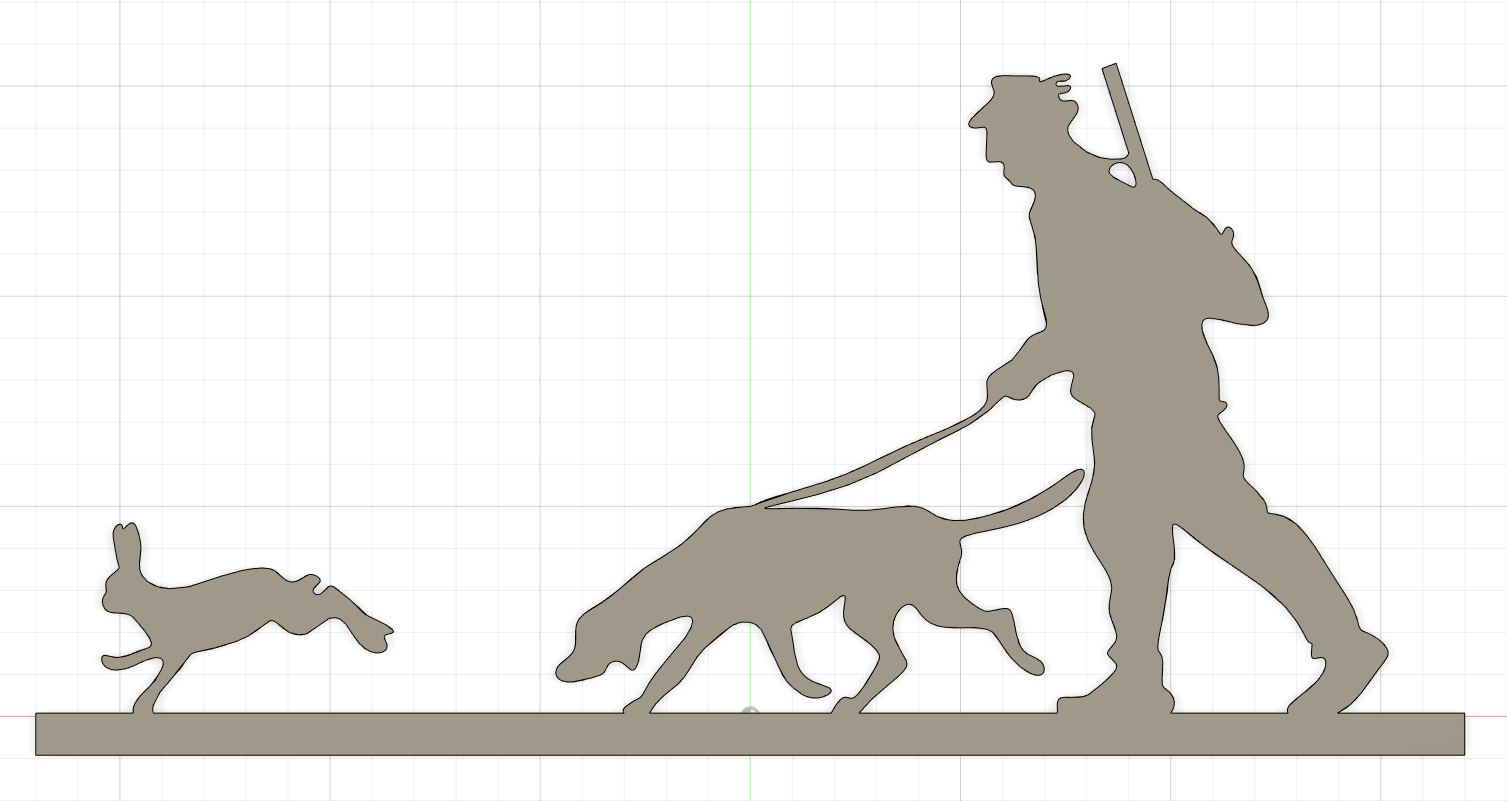 Hare hunter wall art