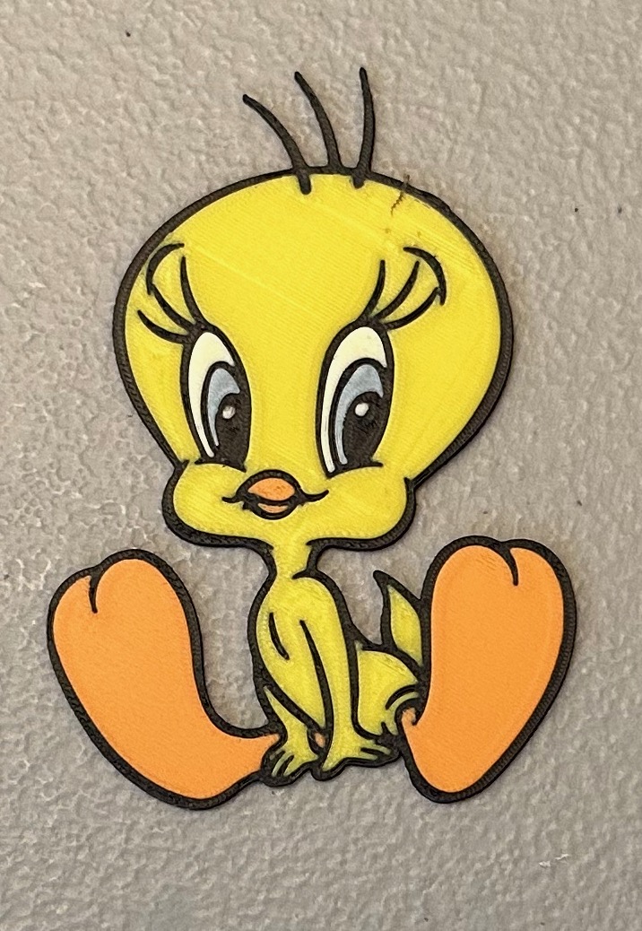 Multicolor Tweety Magnet