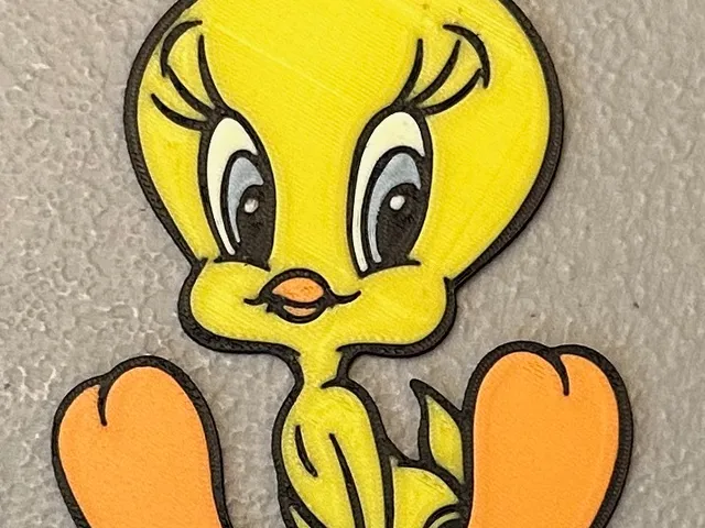 Multicolor Tweety Magnet