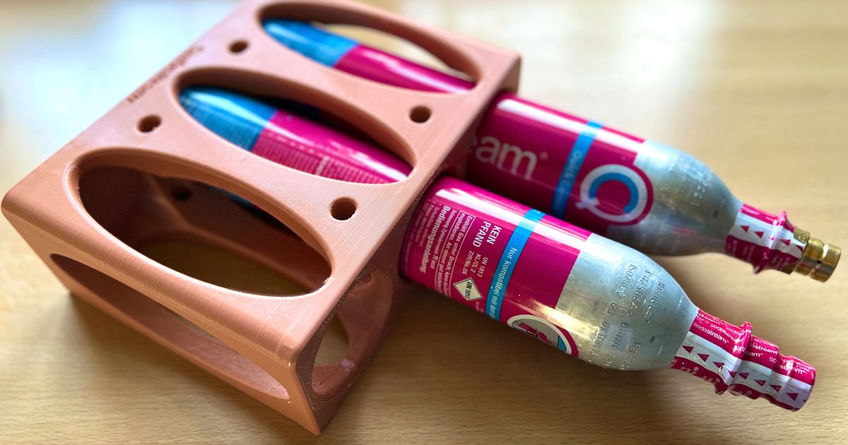 Sodastream Gas Bottle Holder by thomers Download free STL model