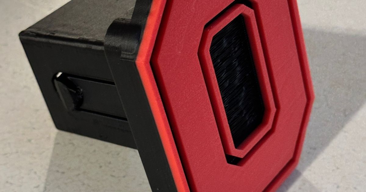 OSU Hitch Cover by JGowins Download free STL model