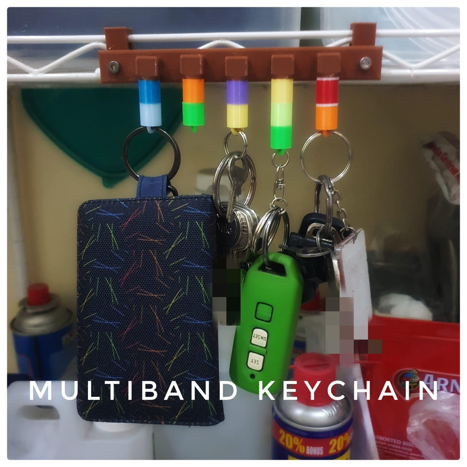 Multiband / Color Coded / Braille Keychain