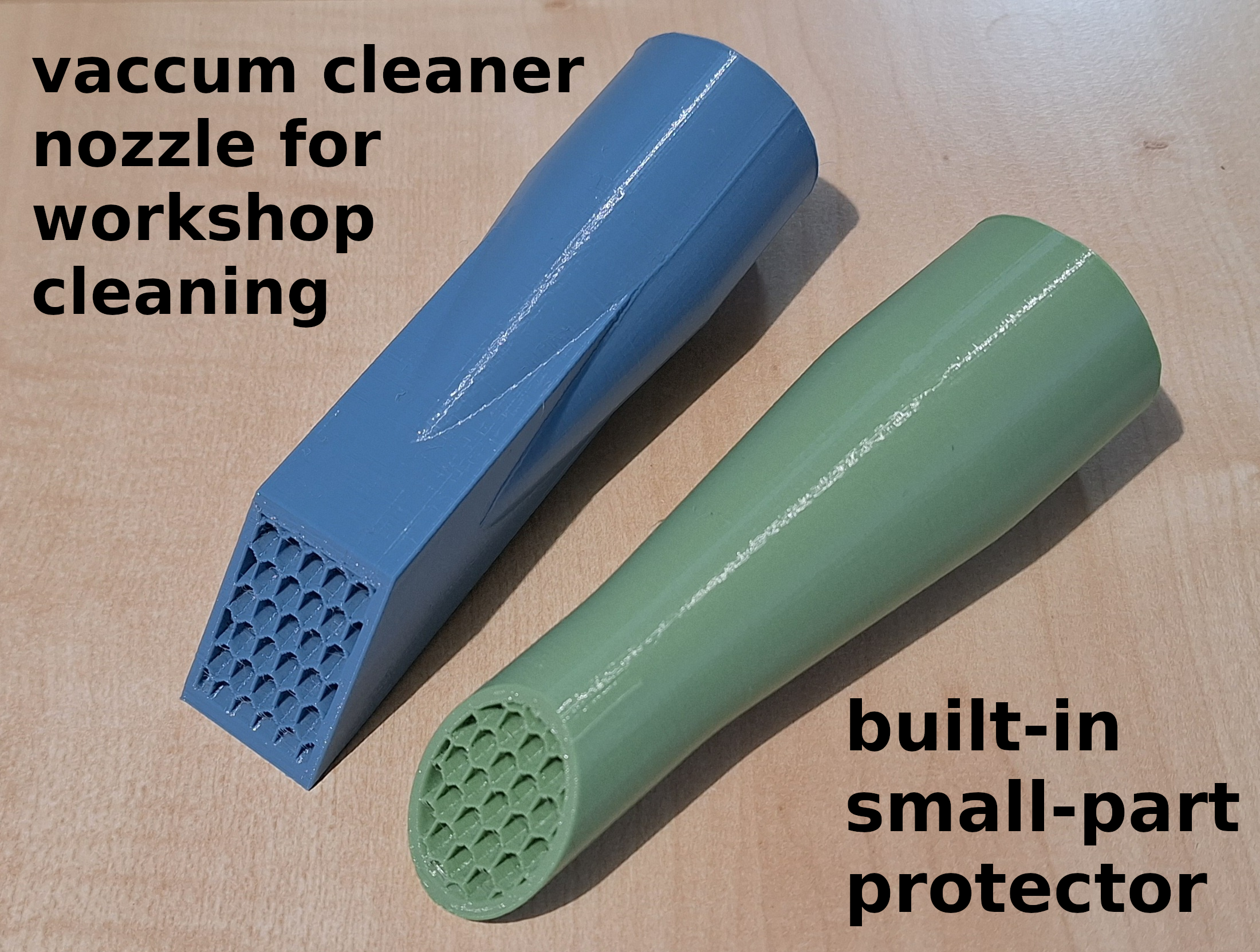Vacuum cleaner nozzle with built-in small part protector