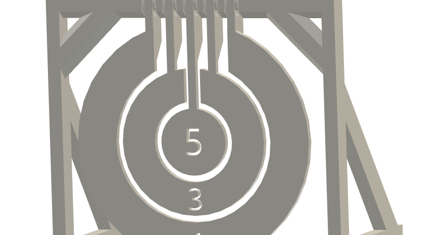 Hanging Nerf Target Print in Place by Toast | Download free STL model ...