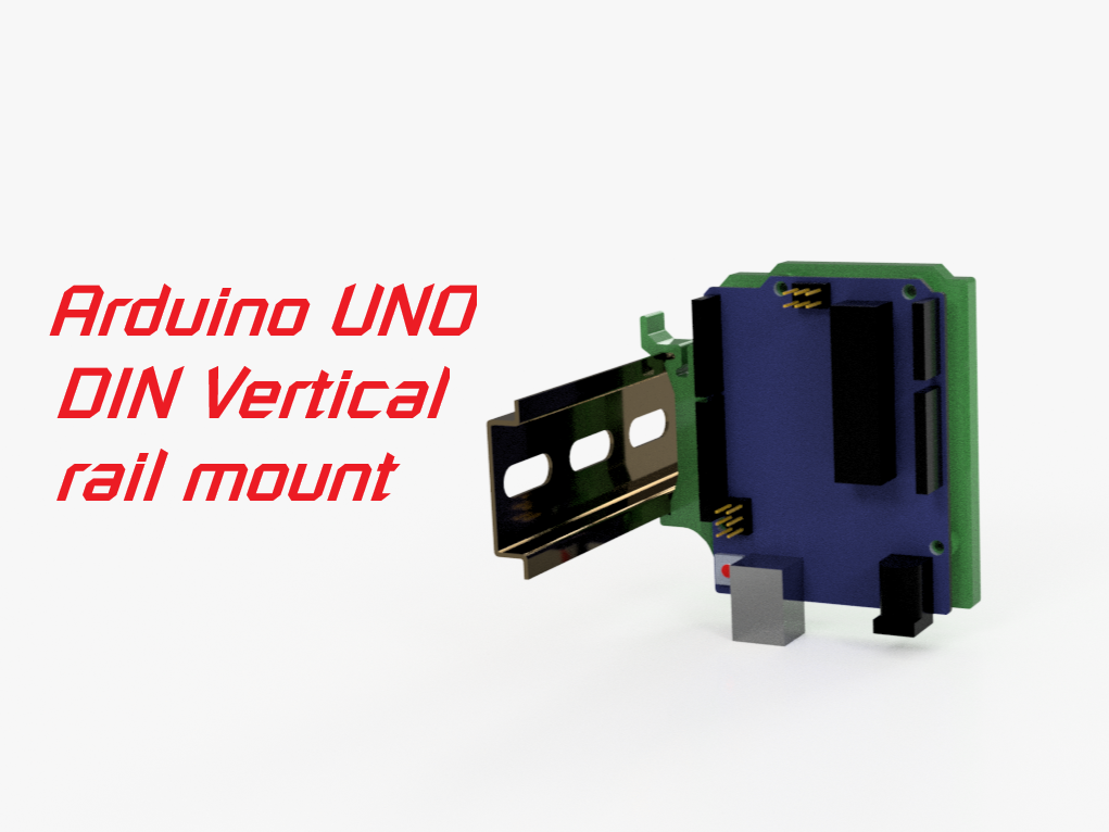 Arduino UNO DIN Vertical Rail Mount By Manuel | Download Free STL Model ...