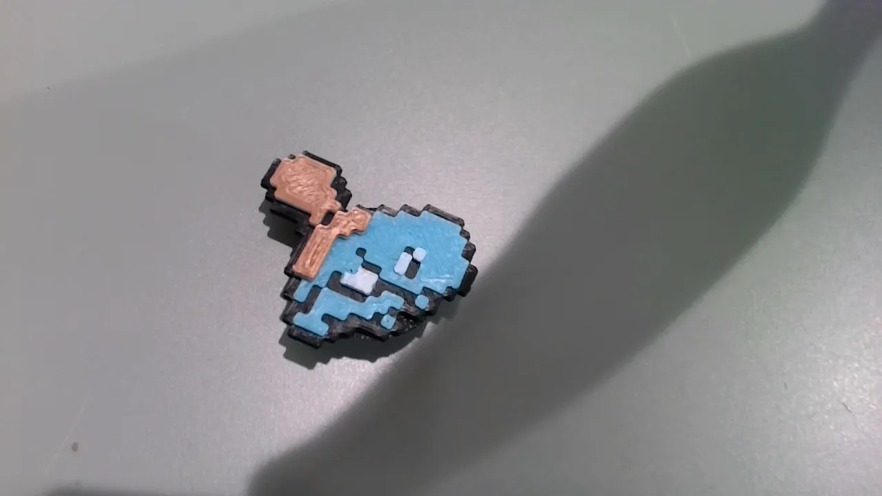 STL file Squirtle pixel art 🎨・3D printable model to download・Cults