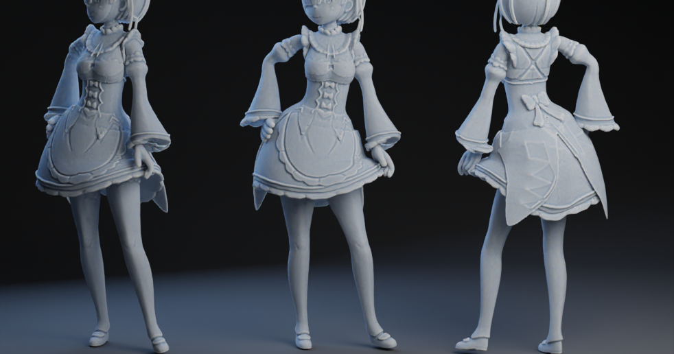 Rem - Re: Zero by Peter Farell | Download free STL model | Printables.com