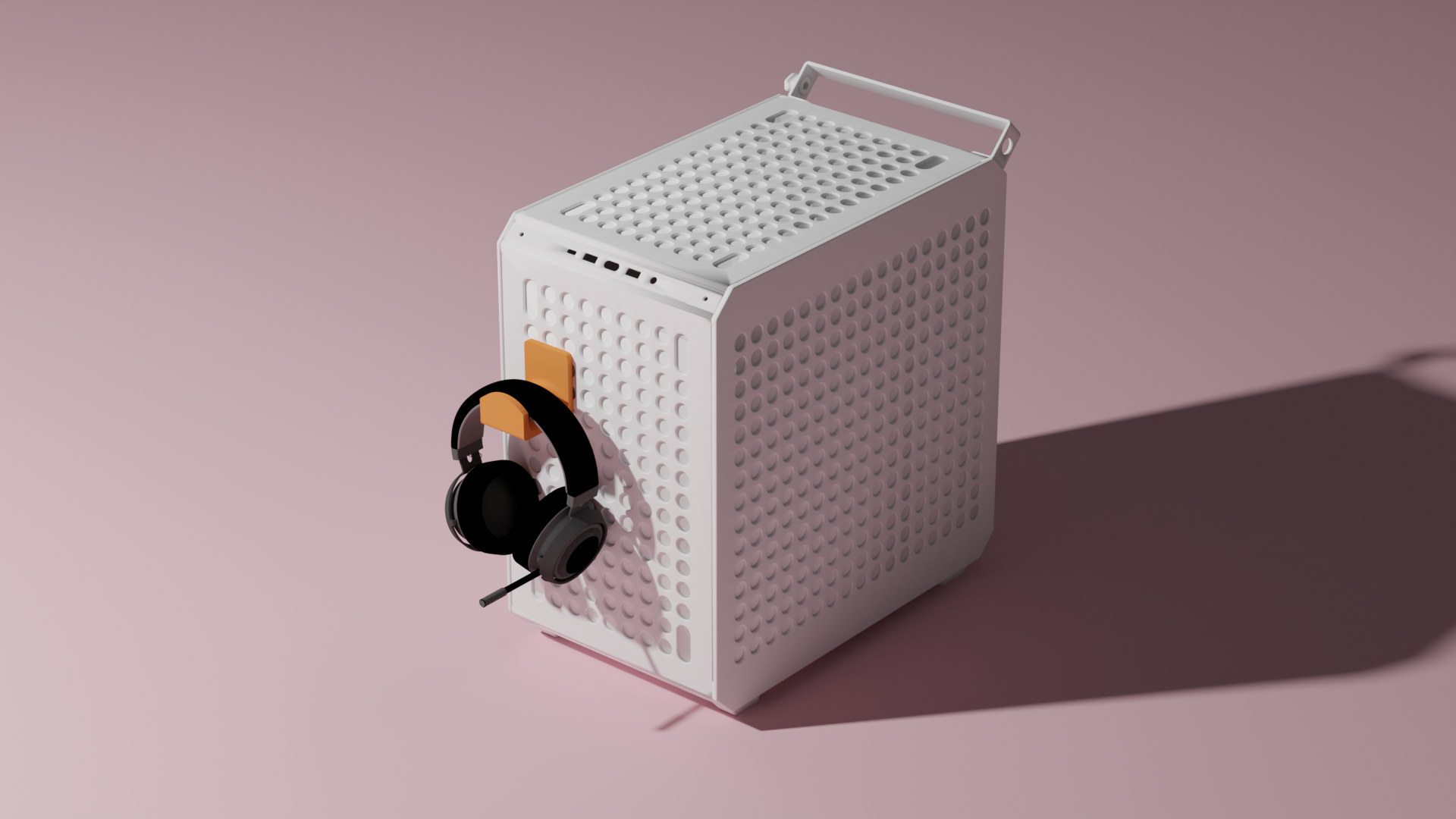 Headphone Holder for Cooler Master QUBE 500 - PC Case