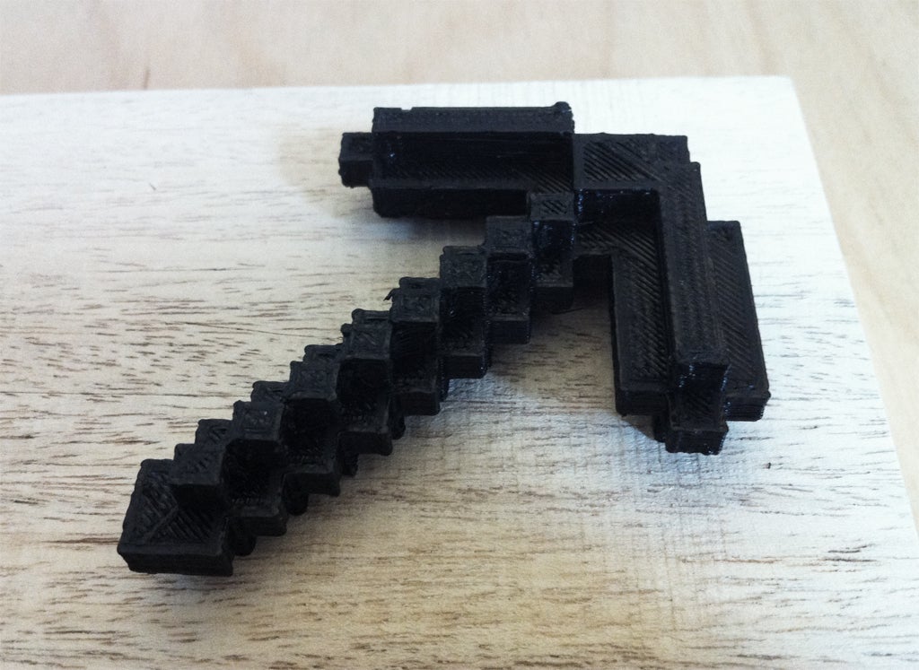 Minecraft 3D pickaxe