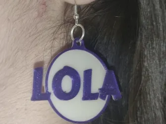 Pendientes personalizados con Nombres - Earring