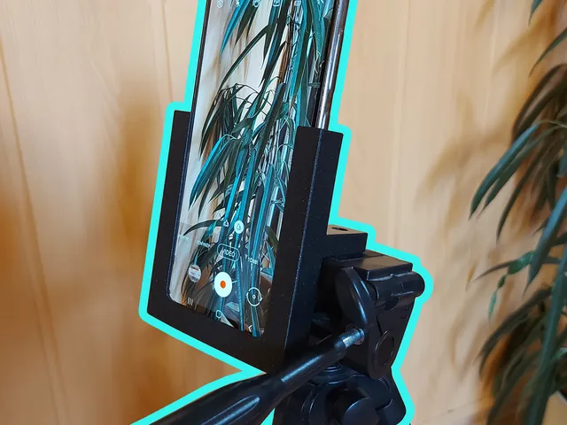 Phone holder for camera stand