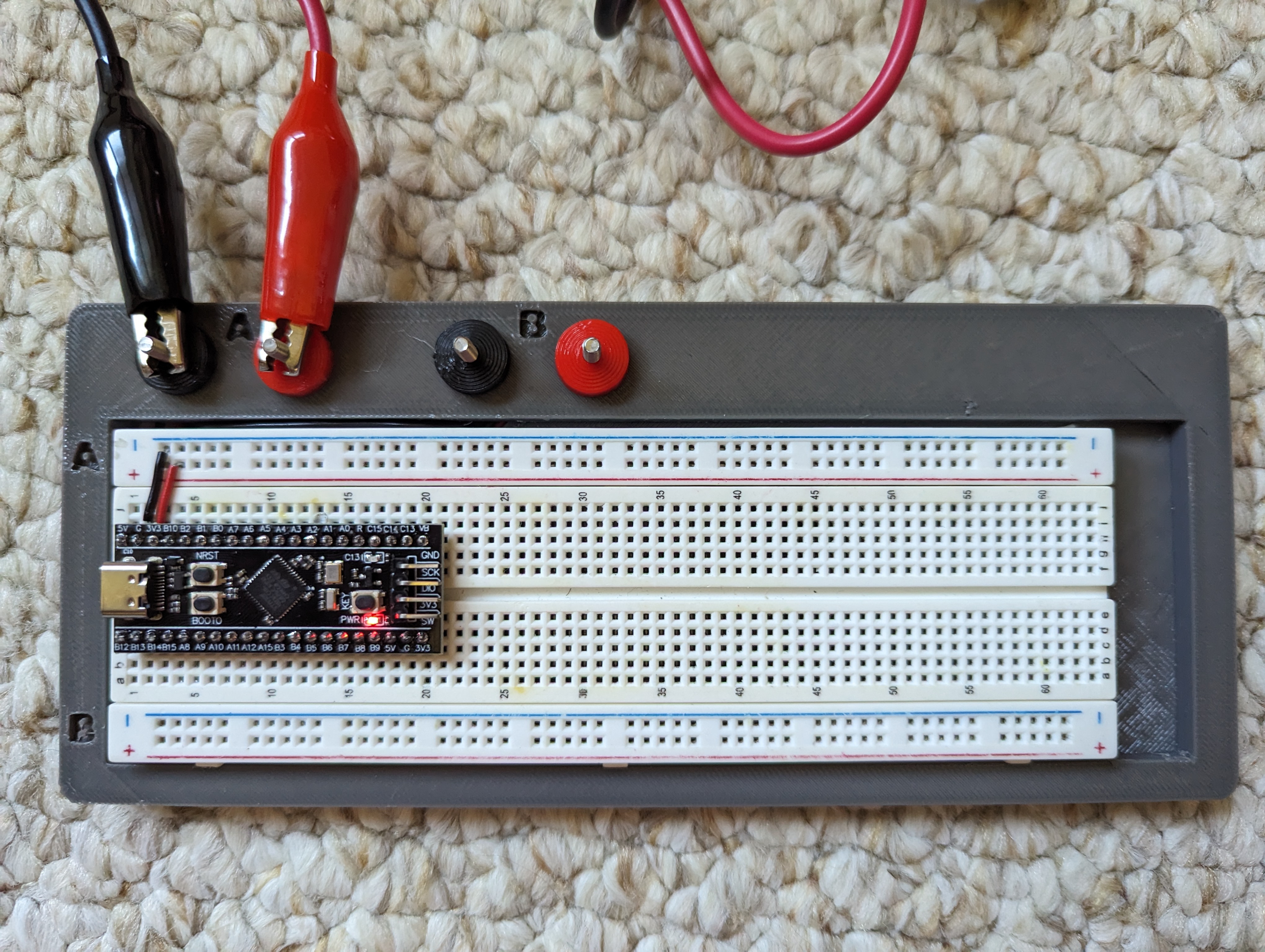 Breadboard Mount with Power Terminals