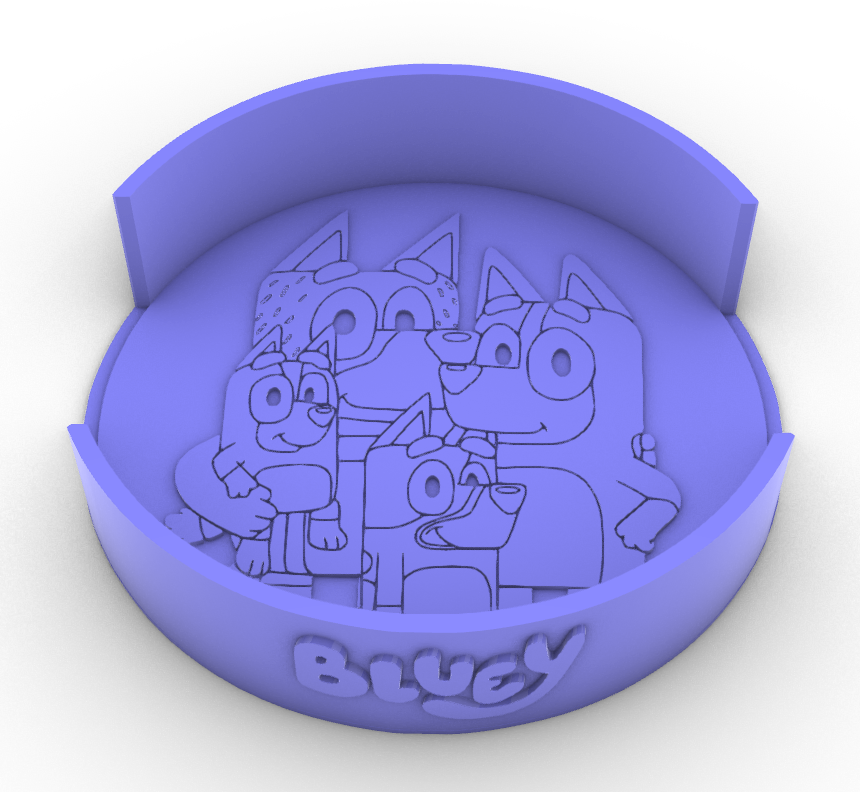 Bluey Drinks Coaster Holder By Dark Project Works Pictures Download