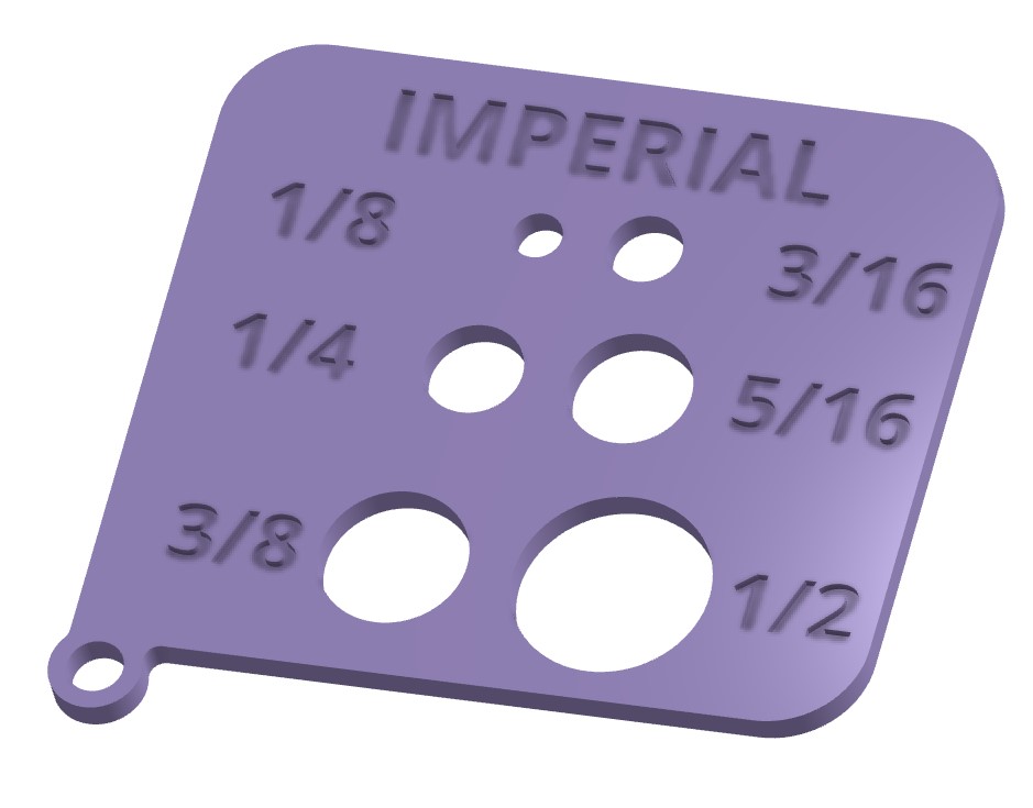 Metric and Imperial Bolt Diameter Gauges by GenePool | Download free ...